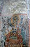 Ange peint sur le mur du fond d'Agia Paraskevi, Voutas, Crète.