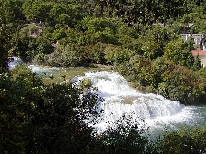 Vue d'une des chutes de la rivière Krka, National Park - Croatie