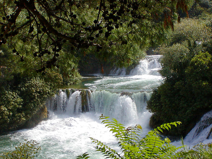Torrent de la rivière Krka dans le parc national - Croatie