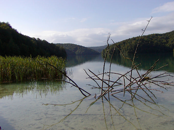 Un des lacs supérieurs du parc de Plitvice - Croatie