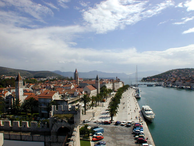 Trogir, vue générale de la riva - Croatie