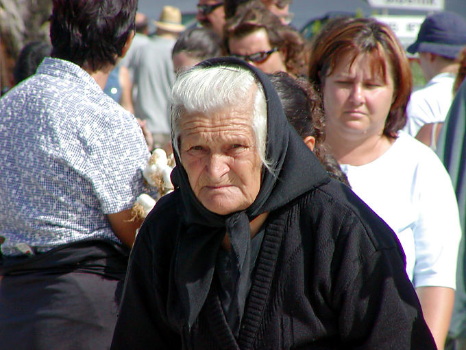 Visage de Trogir, la croate en noir - Croatie