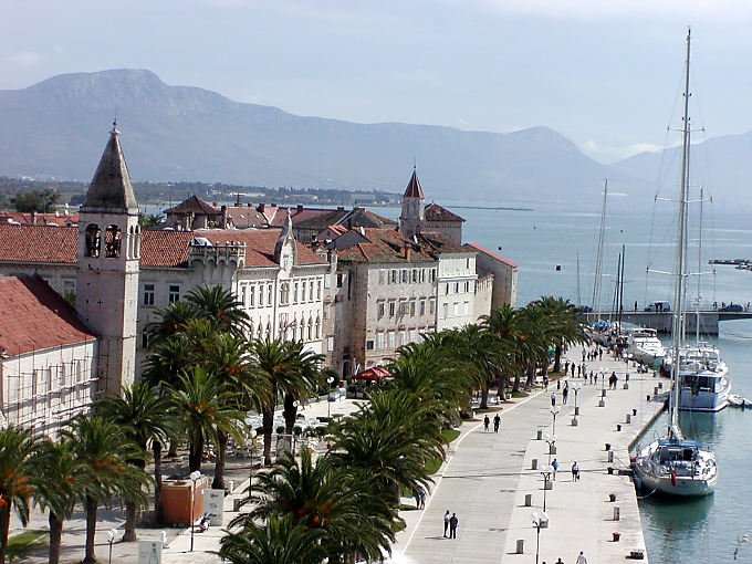 Riva, front de mer, Trogir - Croatie