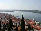 Sibenik, vue depuis le fort Sainte-Anne, Croatie.