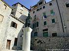 Monument de Juraj Dalmatinac, Šibenik, Croatie.