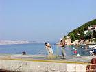 Starigrad préparation des filets, Croatie.