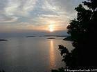 Tribunj, coucher de soleil dalmate, Croatie.