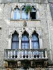 Trogir, architecture et fenêtres Renaissance et baroque, Croatie.