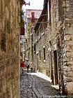 Trogir, ruelle pavée médiévale, Croatie.