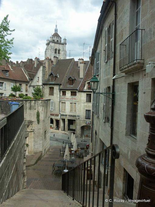 Escalier de la rue des Vieilles Boucheries, Dole du Jura - France