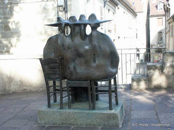 Vue de dos, Bronze Strassacher Hemsbrunn Jens Boettcher, Dole - France