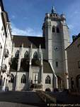 Vue depuis la rue de Besançon de la collégiale Notre-Dame, Dole, France.