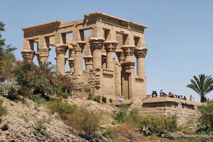 Panoramique du Kiosque de Trajan, Philae - Égypte
