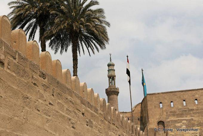 Créneaux de la muraille de la Citadelle Saladin, Le Caire - Égypte