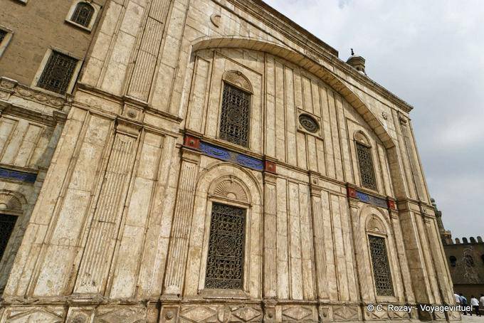 Une partie de la façade de la mosquée de Méhémet-Ali, Le Caire - Égypte