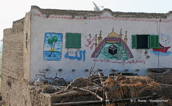 Mur peint de Gourna - Égypte