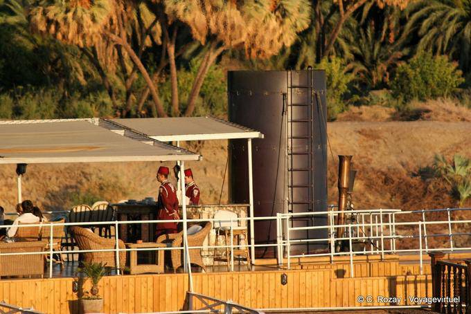 A bord du bateau d'Agatha Christie, Nil - Égypte