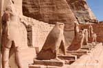 Alignement d'Horus, Abou Simbel, Egypte.
