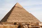 Panorama depuis le sud, Pyramide de Khafras, Gizeh, Egypte.
