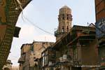Le Caire, Khan el Khalili, haut de minaret, Egypte.