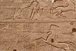 Scènes de guerre, Sethy 1er, temple de Karnak, Egypte.