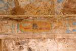 Cartouche en couleurs, temple de Karnak, Egypte.