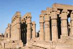 Forêt de colonnes, vue de jour, Temple de Louxor, Egypte.