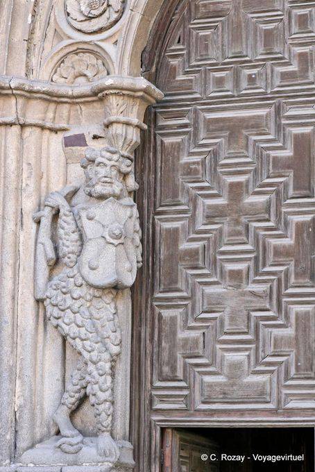 Détail extérieur de la cathédrale del Salvador de Ávila - Espagne