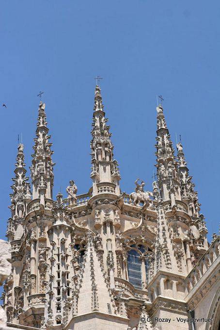 Décor architectural manuèlin, cathédrale Santa Maria Burgos - Espagne