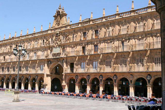 El Ayuntamiento de Salamanca, Plaza Mayor - Espagne