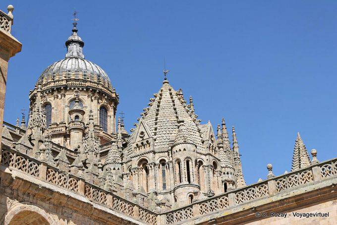Torre del Gallo et torre de la cathédrale Nueva, Salamanque - Espagne