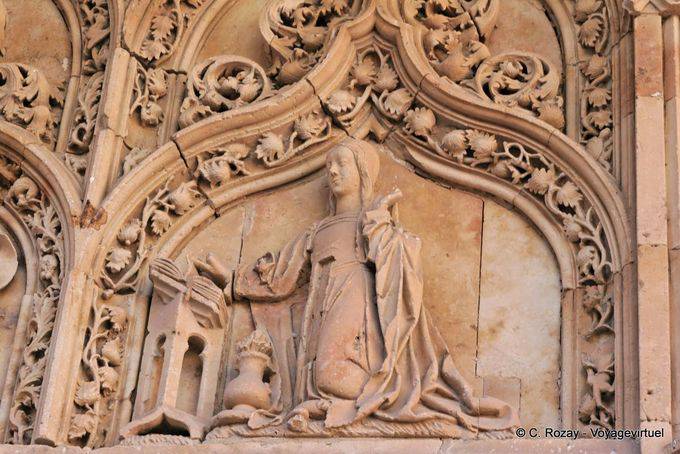 Reine à genoux, Parroquia de San Benito, Salamanque - Espagne