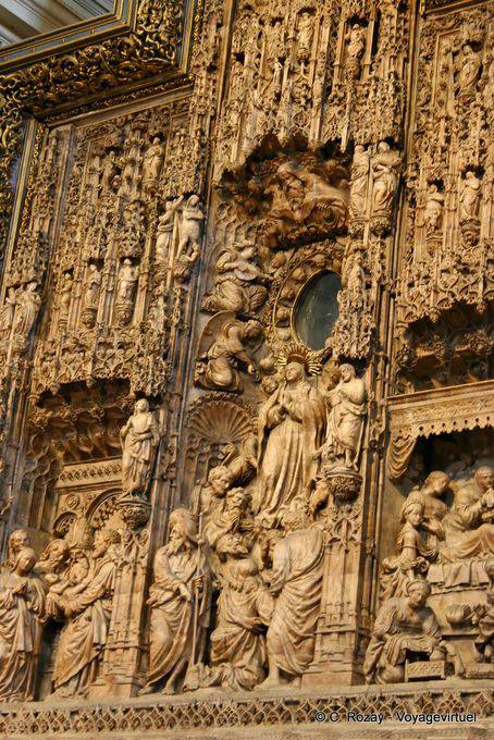 Détail du Retablo de la Asunción, Damián Forment, Nuestra Senora del Pilar, Saragosse - Espagne