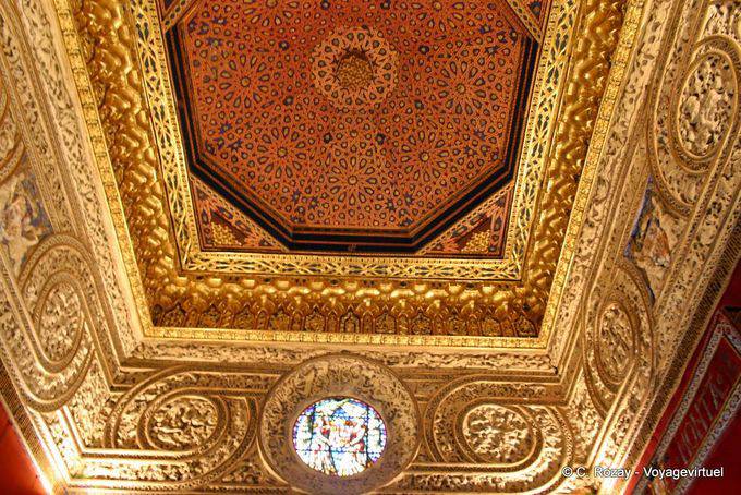 Plafond de la salle du Trône, Alcazar, Ségovie - Espagne