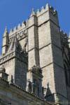 Détail extérieur, cathédrale d'Ávila, .
