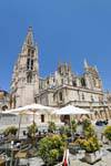 Autre vue extérieure de la cathédrale Santa María de Burgos, Espagne.