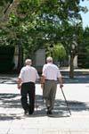 Les deux anciens à la canne, Burgos, Espagne.