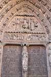 Sainte Marie la Blanche, portada de la Virgen Blanca, Santa-Maria de León, Espagne.