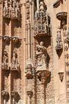 Finesse sculpturale de la façade, Salamanque cathédrale, Espagne.