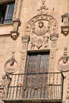 Balcon de la Casa de las Muertes, Salamanque, Espagne.