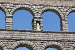 Aqueduc, Vierge entre les blocs de granite, Ségovie, Espagne.