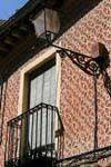 Décoration typique du mur d'une maison, Ségovie, Espagne.