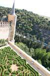 Jardins de l'Alcazar, Ségovie, Espagne.