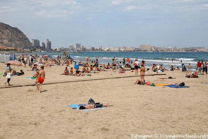 Playa del Postiguet, Alicante - Espagne