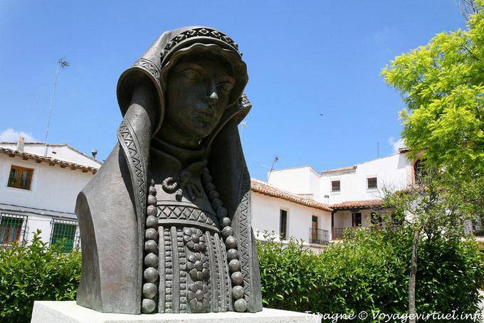 Chinchón, Buste sculpture - Espagne
