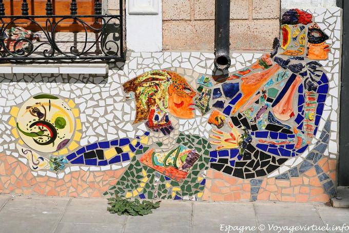 Costa Calida, Aguilas, mosaique murale - Espagne