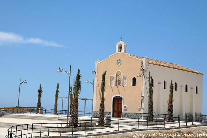 Costa Calida, petite chapelle au bord de la mer - Espagne
