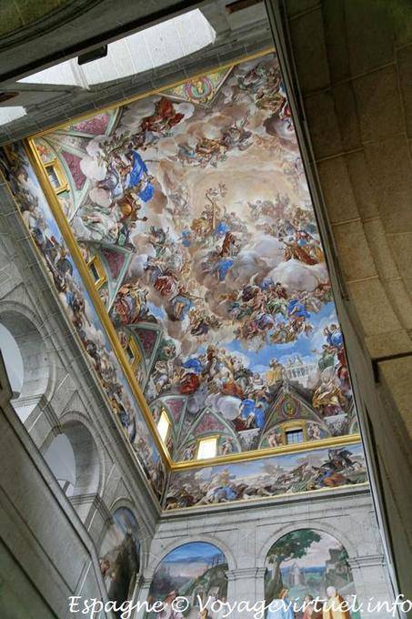 Escorial, Fresque de plafond du monastère - Espagne