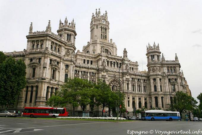 Madrid, Plaza de Cibeles, Palacio de Comunicaciones - Espagne
