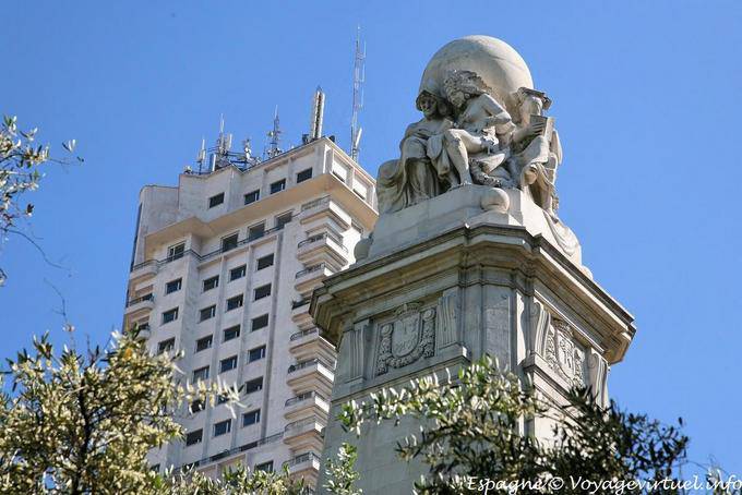 Madrid, Plaza de Espana, Torre de Madrid - Espagne